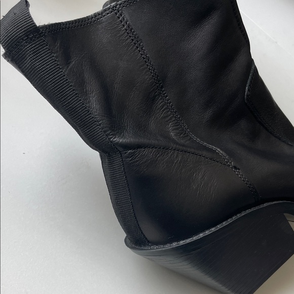 Zara Black Leather Women's Boots - Picture 10 of 12